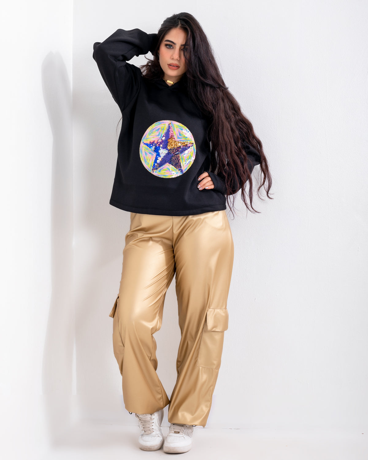 Golden leather cargo-Mummy