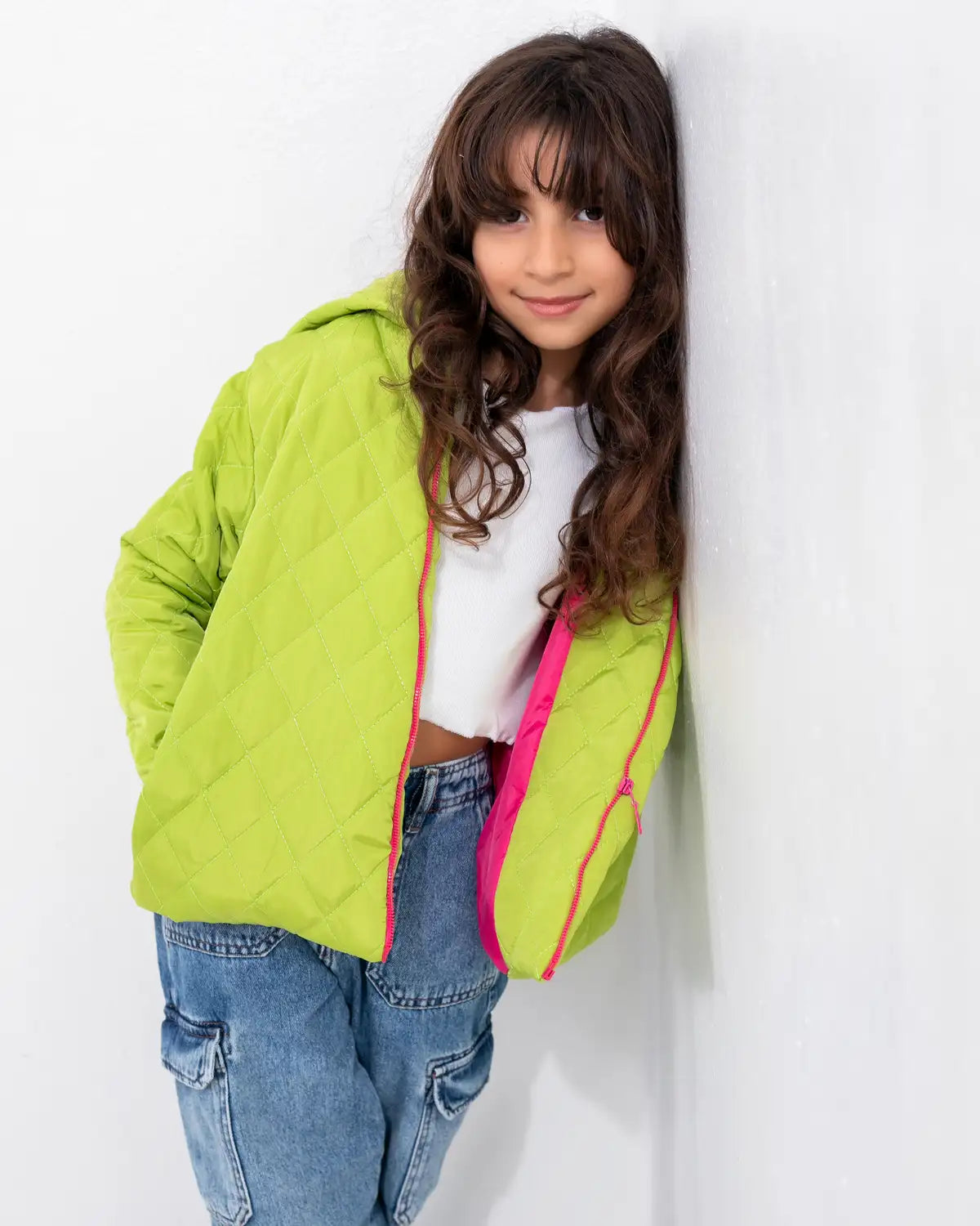 Lime green jacket-kids