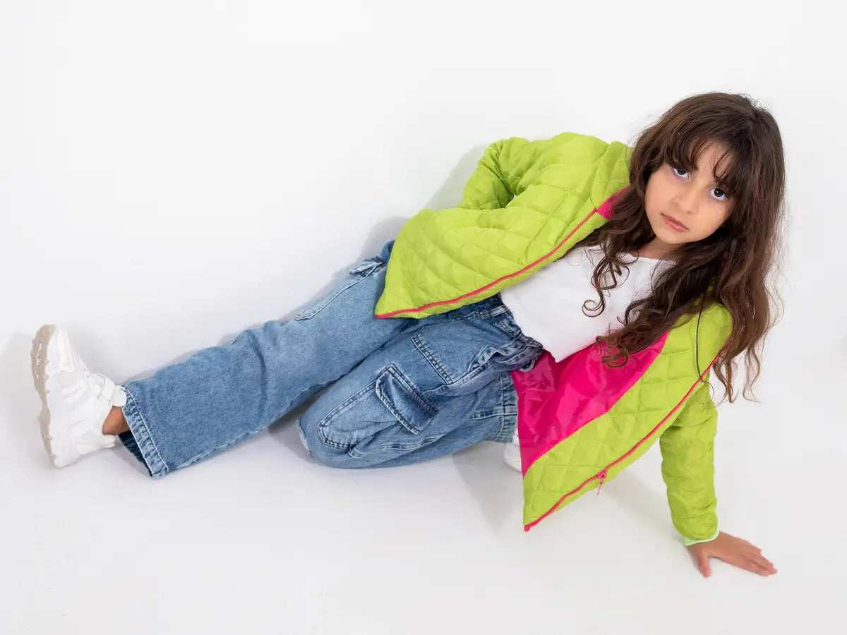 Lime green jacket-kids